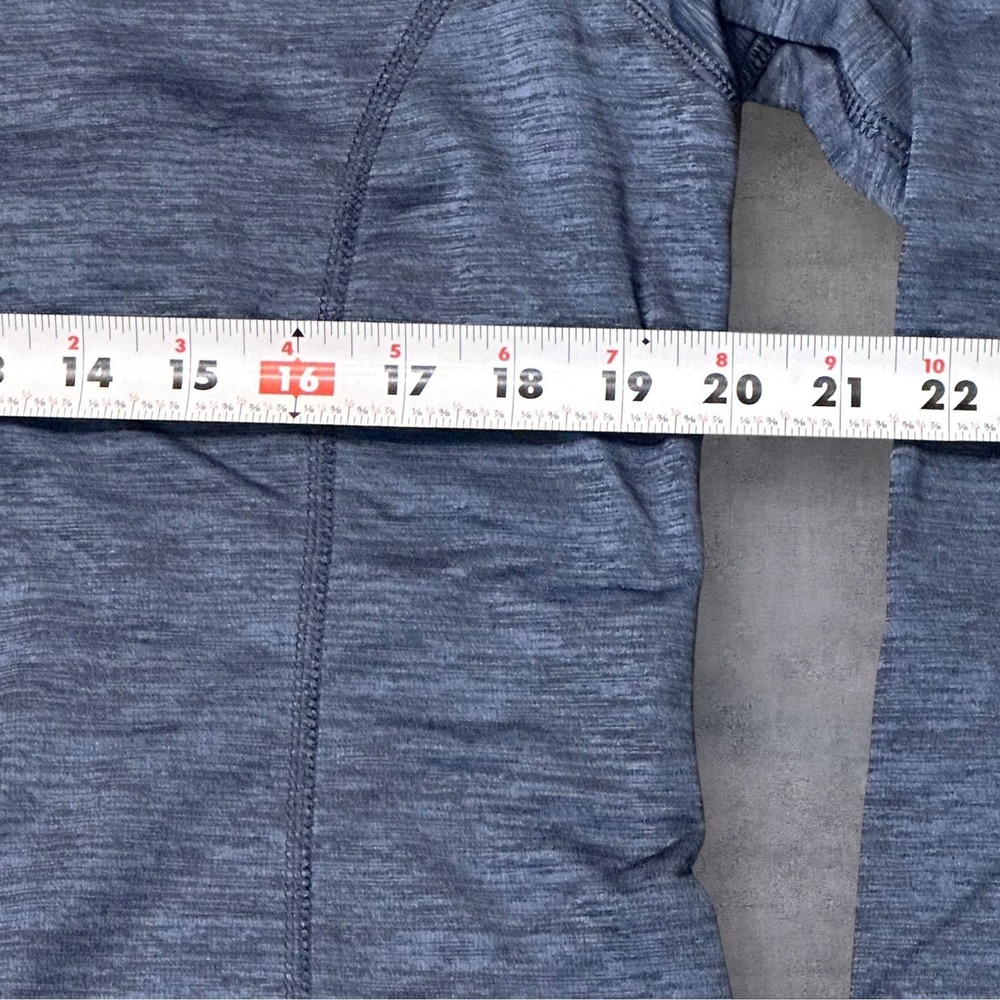 Columbia Womens Quarter Zip Pullover Blue Long Sleeve Fleece Lined Top Size L - Picture 5 of 12